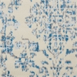 Nourison Jubilant 2' x 4' White and Blue Fabric Vintage Area Rug (2' x 4')