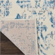 Nourison Jubilant 2' x 4' White and Blue Fabric Vintage Area Rug (2' x 4')