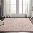 Nourison Jubilant 4' x 6' Pink Fabric Farmhouse Area Rug (4' x 6')