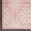 Nourison Jubilant 4' x 6' Pink Fabric Farmhouse Area Rug (4' x 6')