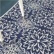 Nourison Jubilant 4' x 6' Navy/Ivory Farmhouse Indoor Rug Polypropylene