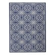 Nourison Jubilant 4' x 6' Navy/Ivory Farmhouse Indoor Rug Polypropylene