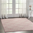 Nourison Home Jubilant 6' x 9' Ivory Pink Fabric Area Rug