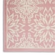 Nourison Home Jubilant 6' x 9' Ivory Pink Fabric Area Rug