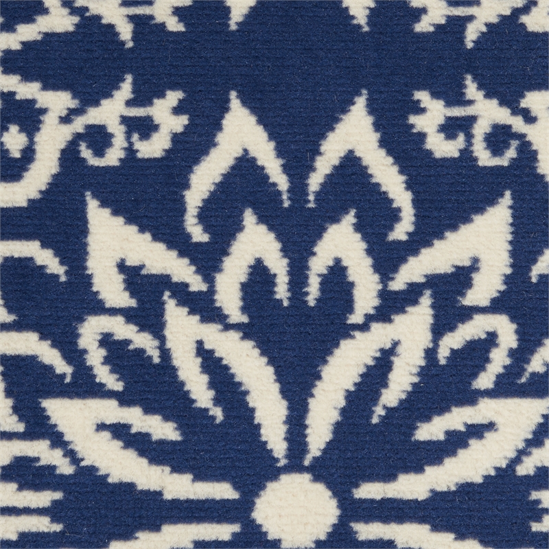 Nourison Jubilant 6' x 9' Navy/Ivory Farmhouse Indoor Rug