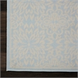 Nourison Jubilant 2' x 4' Light Blue Fabric Farmhouse Area Rug (2' x 4')