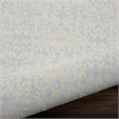 Nourison Jubilant 2' x 4' Light Blue Fabric Farmhouse Area Rug (2' x 4')