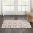 Nourison Jubilant 2' x 4' Ivory/Pink Contemporary Indoor Rug Polypropylene