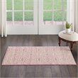 Nourison Jubilant 2' x 4' Pink Fabric Farmhouse Area Rug (2' x 4')