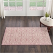 Nourison Jubilant 2' x 4' Pink Fabric Farmhouse Area Rug (2' x 4')