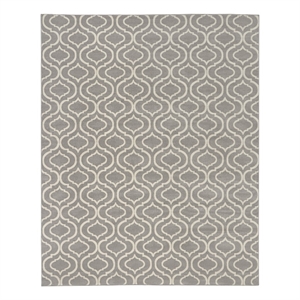 Nourison Jubilant 7' x 10' Gray Contemporary Indoor Rug Polypropylene