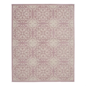 Nourison Home Jubilant 7' x 10' Ivory Pink Fabric Area Rug