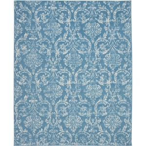 Nourison Jubilant 8' x 10' Blue Fabric Vintage Area Rug (8' x 10')