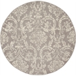 Nourison Jubilant 5' x Round Gray Fabric Vintage Area Rug (5' Round)
