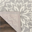 Nourison Jubilant 3' x 5' Gray Fabric Farmhouse Area Rug (3' x 5')