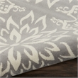 Nourison Jubilant 3' x 5' Gray Fabric Farmhouse Area Rug (3' x 5')