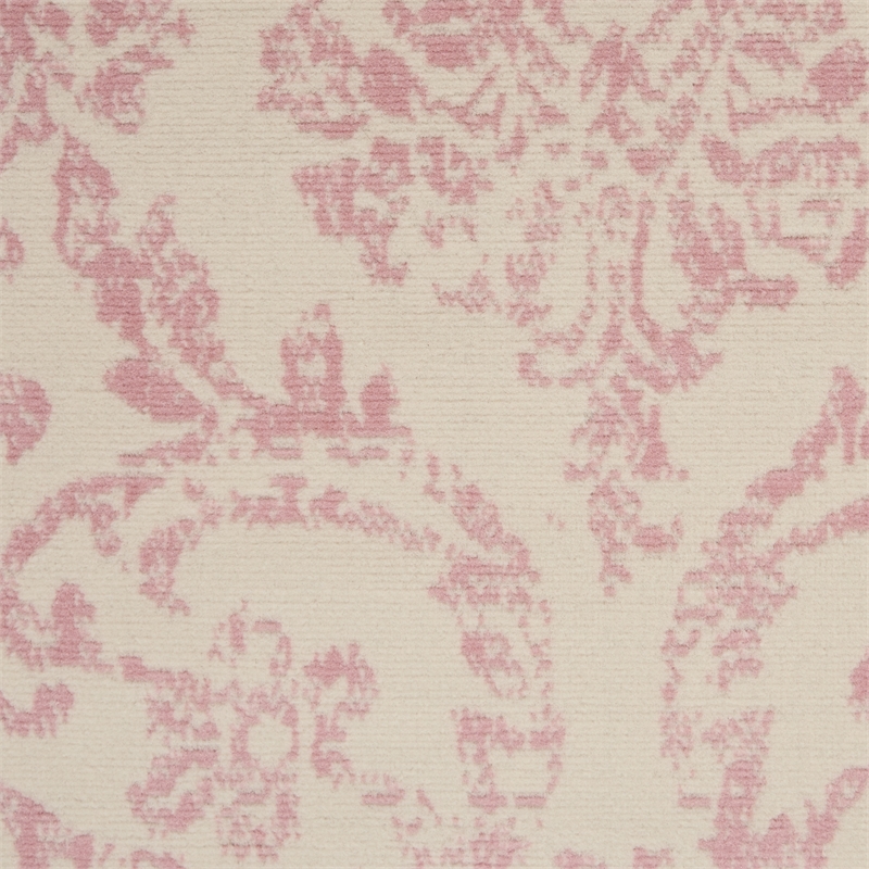 Nourison Jubilant 3' x 5' Ivory/Pink Vintage Indoor Rug Polypropylene
