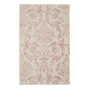Nourison Jubilant 3' x 5' Ivory/Pink Vintage Indoor Rug Polypropylene