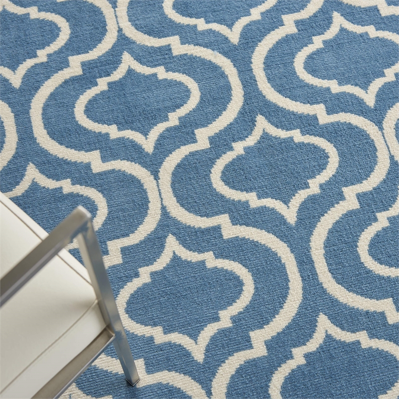 Nourison Jubilant 4' x 6' Blue Contemporary Indoor Rug