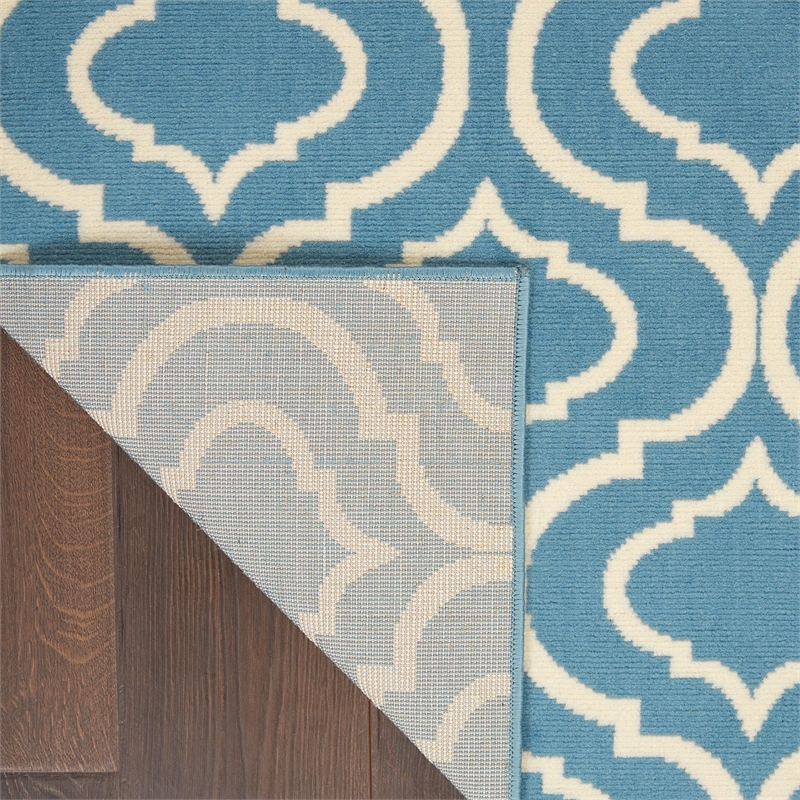 Nourison Jubilant 4' x 6' Blue Contemporary Indoor Rug