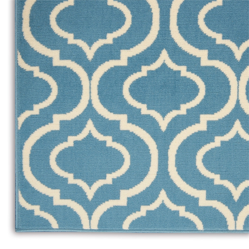 Nourison Jubilant 4' x 6' Blue Contemporary Indoor Rug