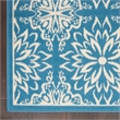 Nourison Jubilant 6' x 9' Ivory/Blue Farmhouse Indoor Rug Polypropylene