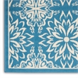 Nourison Jubilant 6' x 9' Ivory/Blue Farmhouse Indoor Rug Polypropylene