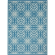 Nourison Jubilant 6' x 9' Ivory/Blue Farmhouse Indoor Rug Polypropylene