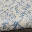 Nourison Jubilant 8' x round Ivory/Blue Vintage Indoor Rug Polypropylene