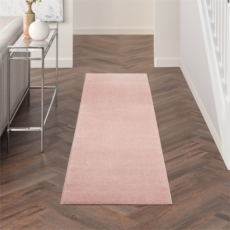 Nourison Essentials 2' x 6' Pink Outdoor Indoor/Outdoor Rug