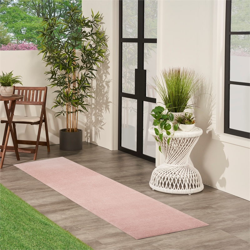 Nourison Essentials 2' x 6' Pink Outdoor Indoor/Outdoor Rug