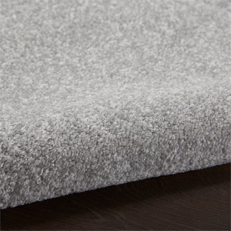 Nourison Essentials 2' x 6' Silver Grey Outdoor Indoor/Outdoor Rug
