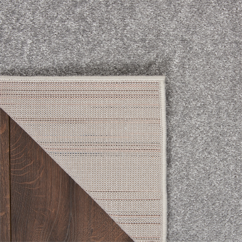 Nourison Essentials 2' x 6' Silver Grey Outdoor Indoor/Outdoor Rug