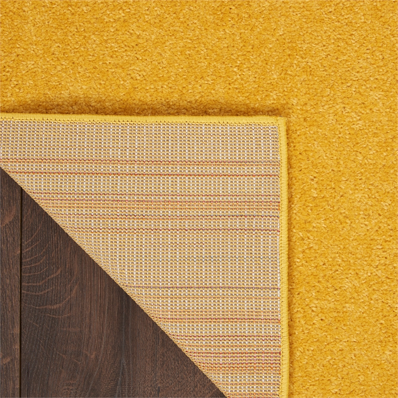 Nourison Essentials 2' x 6' Yellow Outdoor Indoor/Outdoor Rug