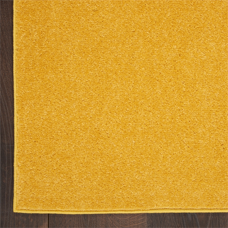 Nourison Essentials 2' x 6' Yellow Outdoor Indoor/Outdoor Rug
