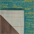 Nourison Essentials 2' x 4' Blue Green Fabric Outdoor Area Rug (2' x 4')