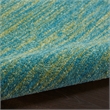 Nourison Essentials 2' x 4' Blue Green Fabric Outdoor Area Rug (2' x 4')