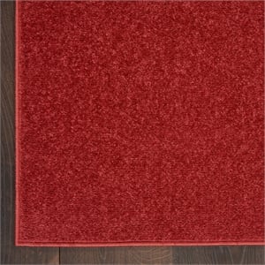 Nourison Essentials 2' x 4' Brick Red Fabric Outdoor Area Rug (2' x 4')