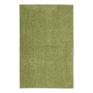 Nourison Essentials 2' x 4' Green Fabric Outdoor Area Rug (2' x 4')