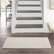 Nourison Essentials 2' x 4' Ivory Beige Fabric Outdoor Area Rug (2' x 4')