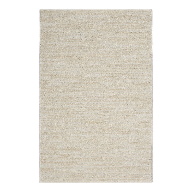 Nourison Essentials 2' x 4' Ivory Beige Fabric Outdoor Area Rug (2' x 4')