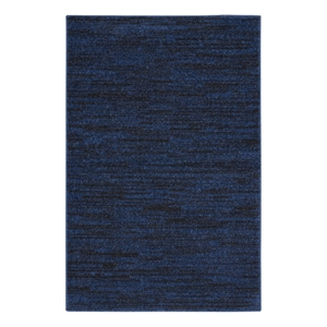 Nourison Essentials 2' x 4' Midnight Blue Fabric Outdoor Area Rug (2' x 4')