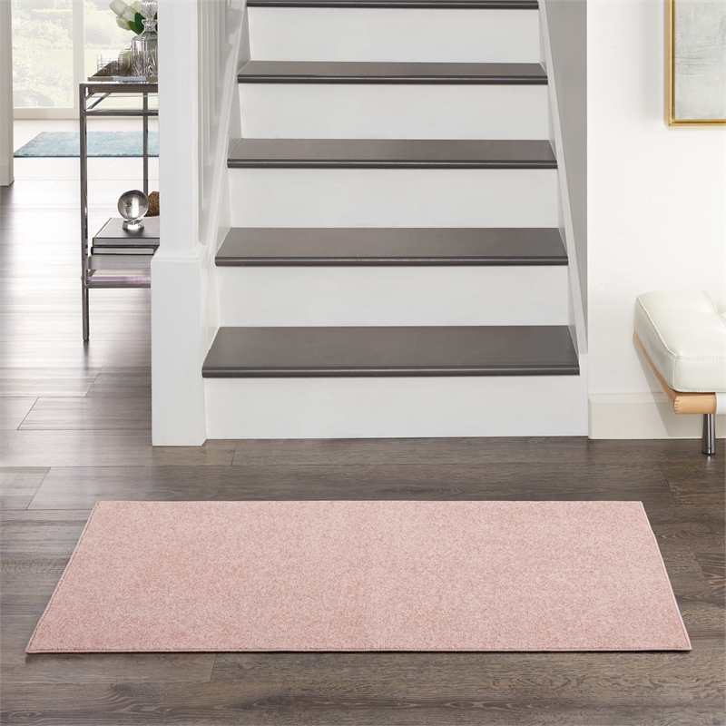 Nourison Essentials 2' x 4' Pink Fabric Outdoor Area Rug (2' x 4')