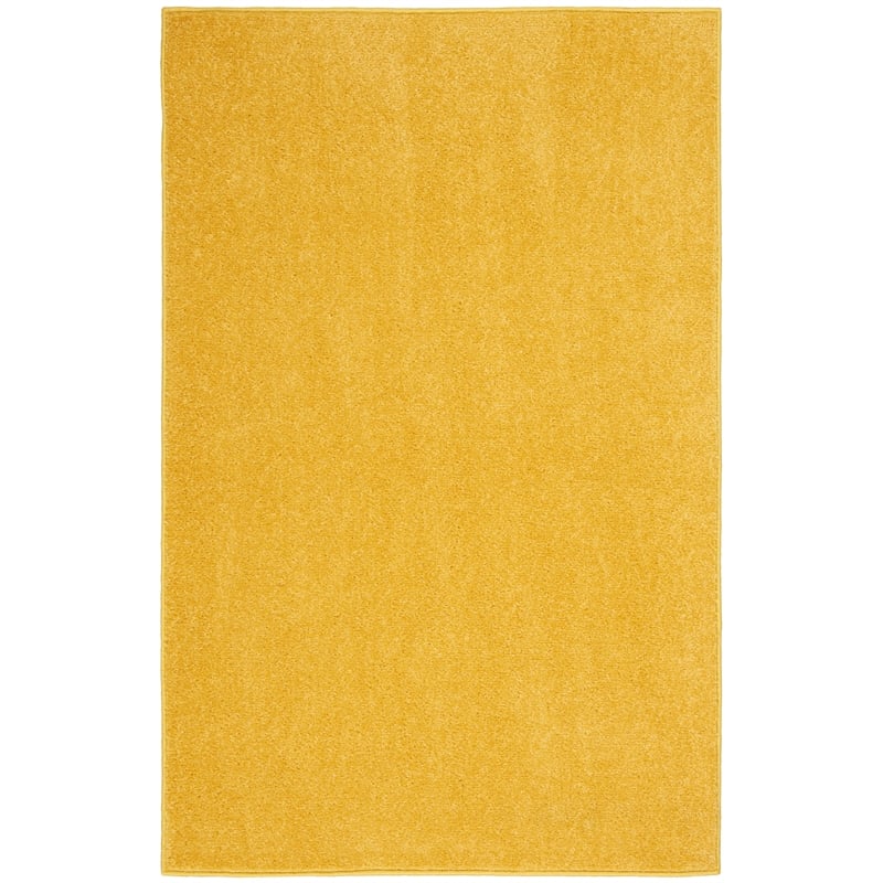 Nourison Essentials 2' x 4' Yellow Fabric Outdoor Area Rug (2' x 4')
