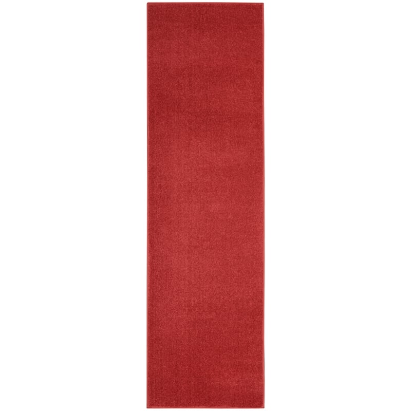 Nourison Essentials 2' x 6' Brick Red Outdoor Indoor/Outdoor Rug