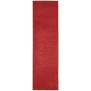 Nourison Essentials 2' x 6' Brick Red Outdoor Indoor/Outdoor Rug
