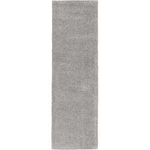 Nourison Malibu Shag 2'2&quot x 9'10&quot Silver Grey Shag Indoor Rug