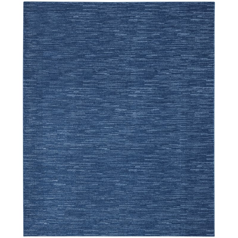 Nourison Essentials 12' x 15' Navy Blue Fabric Outdoor Area Rug