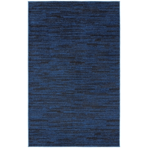nourison essentials 3' x 5' midnight blue outdoor indoor/outdoor rug