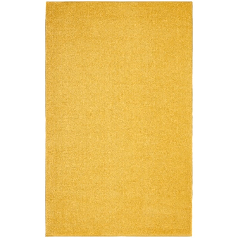 Nourison Essentials 3' x 5' Yellow Fabric Outdoor Area Rug (3' x 5')